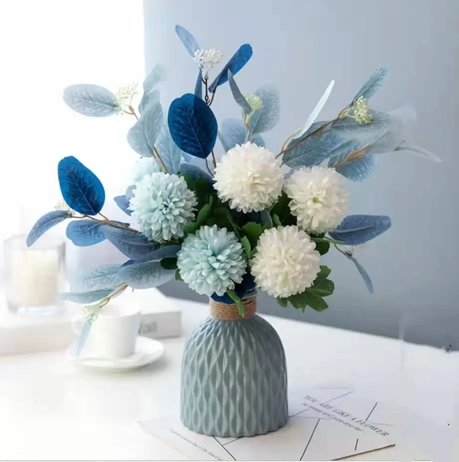 High quality silk artificial dandelion flower with for home decoration