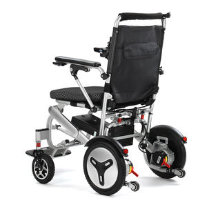 Silla de ruedas de viaje eléctrica de aleación de aluminio de gran venta 2025, silla de ruedas eléctrica ligera de plegado rápido para discapacitados - Product Image 2
