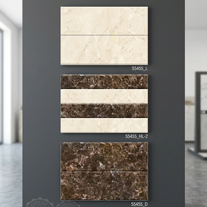 Fabricant indien Carreaux de mur brillants en céramique design gris 12x18 pouces pour chambre intérieure Prix de gros importé de société chinoise - Product Image 2