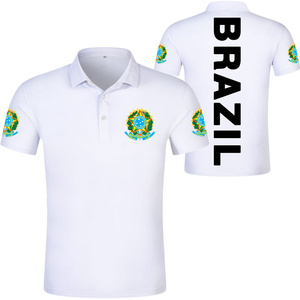 <span class=keywords><strong>Polo</strong></span> con stampa brasiliana a buon mercato all'ingrosso da uomo Sport Outdoor Fitness t-Shirt estiva traspirante manica corta Top con presa di fabbrica - Product Image 4