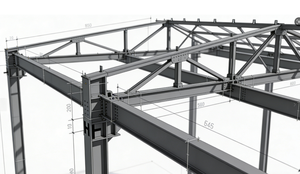 Metal Frame <strong>Construction</strong> Prefabricated Factory Workshop Building Plans Low Price Steel Structure - Product Image 5