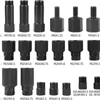 Kit de 24 extracteurs d'injecteurs diesel pneumatiques, outil de dépose d'injecteurs par vibration d'air, pour injecteurs bloqués
