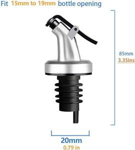 Bouchon verseur multicolore pour bouteille d'huile, accessoires de cuisine, avec couvercle, en plastique - Product Image 2