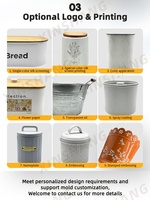 Boîtes de rangement décoratives pour la cuisine, style vintage antique, seau de rangement pour vaisselle, porte-cuillères et baguettes, accessoires pour couteaux