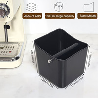 Boîte à café professionnelle en plastique ABS, antichoc, pour le retrait des résidus de café, idéale pour les cafés spécialisés