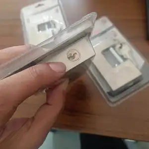 तुर्की के लिए उच्च गुणवत्ता वाला आयताकार ठोस पीतल स्प्रिंग जंपिंग निकल क्रोम प्लेटेड पैडलॉक - Product Image 3