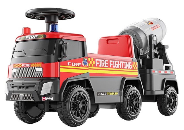 Camion electrique enfant Mercedes Benz Actros Blanc avec pneu gomme, Télécommande parentale 2,4 Ghz, Démarrage progressif
