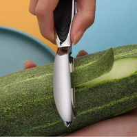 Handmatige metalen zinklegering boogvormige handgreep roestvrijstalen mes keuken schilmesje makkelijk schoon te maken ontwerp fruit groente >20 stuks