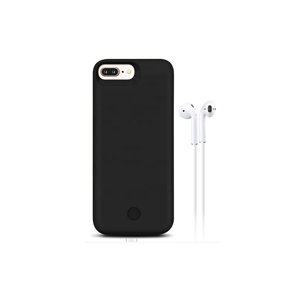 7200 мАч перезаряжаемые зарядки чехол универсальный для iphone 8plus 7plus 6plus 5,5 дюйма с аудиоразъемом