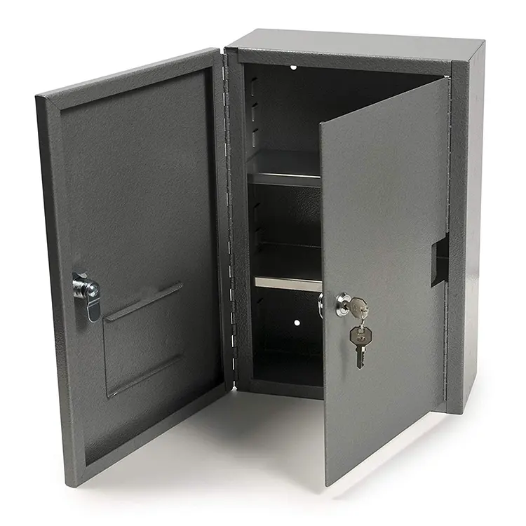 Jh-mech cửa đôi cấu hình kệ lưu trữ an toàn nhiều sử dụng một cách an toàn lưu trữ kim loại heavy duty Thép công cụ nhà để xe tủ