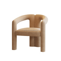Chaise de canapé simple au design scandinave avec tissu doux Style minimaliste pour chambre ou salon