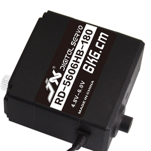 Moteur numérique haute performance RD-5606HB-180 6kg.cm / 300 degrés avec engrenage en plastique pour robot, voiture et bateau RC - Product Image 4