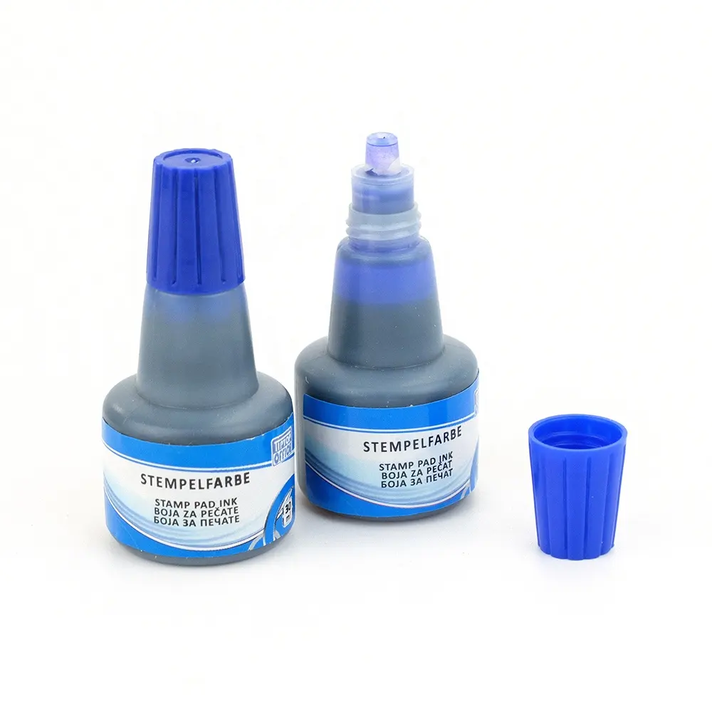 Stempel Inkt Pad Blauw Paars Inkt Voor Stempelkussen Kleur Stempelkussen Refill Inkt Voor Kantoor, School