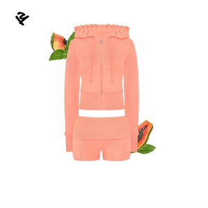 Set di <span class=keywords><strong>abbigliamento</strong></span> da <span class=keywords><strong>donna</strong></span> personalizzato Set di <span class=keywords><strong>abbigliamento</strong></span> <span class=keywords><strong>donna</strong></span> all'<span class=keywords><strong>ingrosso</strong></span> di flanella da <span class=keywords><strong>donna</strong></span> Set due pezzi con cerniera e pantaloni della tuta Set - Product Image 6