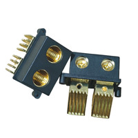 Bloc de bornes à vis en laiton plaqué or pour carte de circuit imprimé, pour amplificateur audio de voiture et haut-parleur
