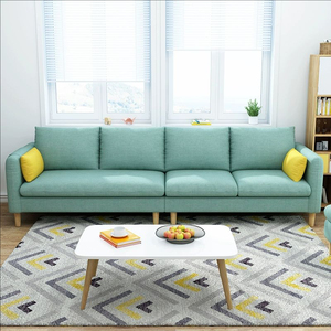 Nuevo producto al por mayor nórdico barato sala de estar sofás de tres asientos de diseño moderno sofá conjuntos de lujo de cuero sofá conjunto de muebles - Product Image 2