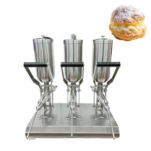 Llenadora de Churro no eléctrica comercial 5L * 3 Con 3 boquillas, máquina Manual de llenado de crema de Churros españoles para panaderías - Product Image 5