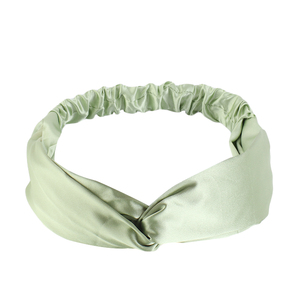 Serre-têtes en satin torsadés ajustables avec logo personnalisé pour femmes, accessoires capillaires en gros, bandeaux élastiques <span class=keywords><strong>soyeux</strong></span> - Product Image 5