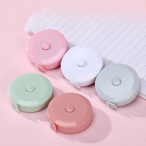 Atacado Barato Em Massa Portátil Mini Pequeno Bonito ABS Retrátil Macio Redondo Fita Métrica para Três Circunferência Medição Altura - Product Image 4