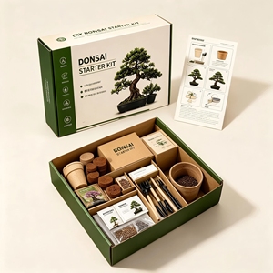 DIY Eco-Friendly <strong>Bonsai</strong> <strong>Tree</strong> Kit Customized Pots Stands Modern Small Indoor/Outdoor Use Desktop Display Various <strong>Seeds</strong> - Product Image 5
