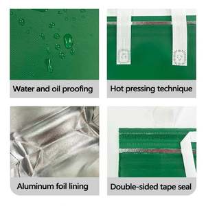 Wholesale Portable <b>Food</b> Delivery <b>Cooler</b> Bag Non-Woven Aluminum Foil Lining Insulated Pastoral for Individual Commercial Use - Product Image 6