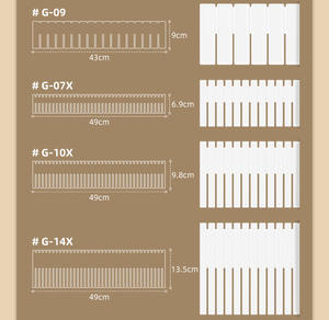Séparateurs de tiroirs en plastique réglables pour rangement domestique - Product Image 6