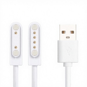 Cable de Carga Magnético Portátil con Revestimiento de Oro y Protección Trenzada de PVC para Relojes Inteligentes Serie <span class=keywords><strong>ID205L</strong></span>, ID205U, ID205S - Product Image 5