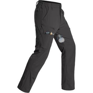 Pantalon cargo de randonnée pour homme, séchage rapide, résistant à l'eau, léger, en nylon, pour la pêche en plein air, tactique, 10 poches - Product Image 1