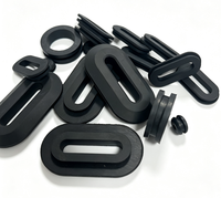 Passe-câble ovale à double trou long en caoutchouc EPDM, NBR, silicone pour panneau de câblage, sur mesure OEM ODM
