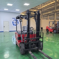 Chariot élévateur électrique chinois Runtx S-20 4x4 de 2 tonnes avec mât à deux étages, 17 km/h, batterie lithium-ion écologique, modèle 2022
