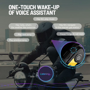 Moto motocicleta para auriculares Bluetooth 5,1 auriculares deportivos de trabajo largo auriculares manos libres intercomunicador accesorios para casco - Product Image 4