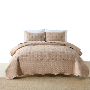 Couvre-lit broderie confortable reine King Size cocotier ensemble de lit trois pièces - Product Image 1