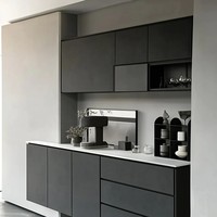 Meuble TV et buffet design en bois massif recyclé, style minimaliste moderne de luxe, pour salon, éco-responsable
