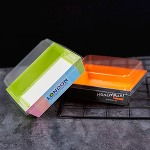 Kraft giấy tráng miệng hộp bánh Sushi đóng gói nhựa gói lá thông số kỹ thuật hình vuông dập nổi Matt cán in ấn - Product Image 6