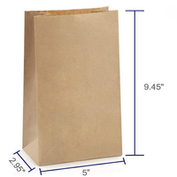Sac en papier SOS personnalisé Sac à emporter de style à ouverture automatique sans sac à poignée