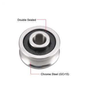 Sg15 Diepe U Groef Kogelbaan Geleiding Lager 5Mm X 17Mm X 8Mm Dubbel Verzegeld (Gcr15) Chroomstaal Lagers - Product Image 2