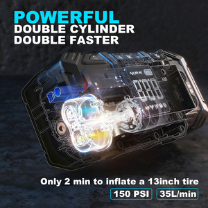 Démarreur de Voiture Portable Robuste 4000A 150PSI Double Charge Rapide USB-A/C KCCY60 Courant 4000A - Product Image 2