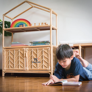 Muebles de ratán arqueados para niños, juguetes de armario de ratán, caja de almacenamiento, venta al por mayor - Product Image 5