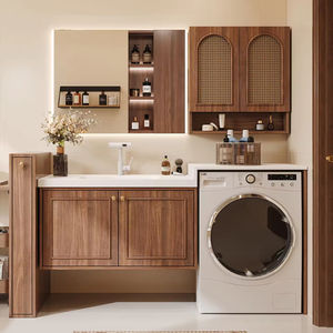 Armoire à pharmacie suspendue artistique avec miroir, style moderne, <span class=keywords><strong>meuble</strong></span>-lavabo <span class=keywords><strong>de</strong></span> <span class=keywords><strong>salle</strong></span> <span class=keywords><strong>de</strong></span> <span class=keywords><strong>bain</strong></span> flottant <span class=keywords><strong>de</strong></span> luxe - Product Image 1