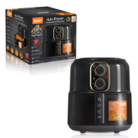 Friteuse à air moderne en plastique de 5 L avec arrêt automatique, appareil électrique multifonctionnel pour usage domestique et en camping-car