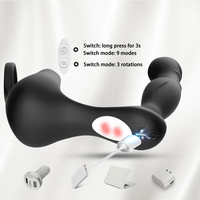 Vibromasseur anal rotatif multifonction à télécommande, masseur de prostate portable