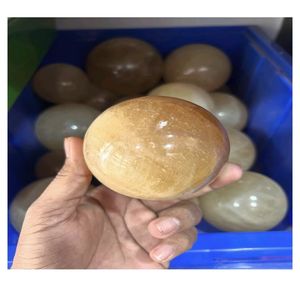 Esfera Miniatura de Calcita Amarilla Tallada, Cristal para Decoración del Hogar, Regalo, Meditación Espiritual, Equilibrio Energético, Piedra de Altar - Product Image 6