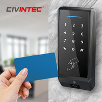 Sistema de Control de Acceso CT9 Cloud RJ45 PoE Ethernet IP65 con Teclado Digital Táctil, Lector de Tarjetas NFC y Escáner QR para Control de Acceso a Puertas