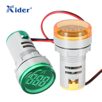 AD22-22AM circulaire 22mm LED indicateur compteur de courant indicateur numérique bleu clair