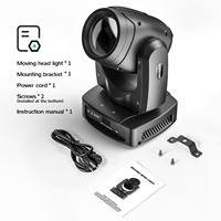 4 Piezas con Estuche de Vuelo, Luz de Haz de 150W y 18 Prismas con Control DMX512, Cabezas Móviles con Efectos para Escenario y Discoteca