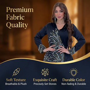 Vestido Modesto con Adornos para Mujeres Musulmanas, Ocasiones Especiales, Marca Privada - Product Image 2