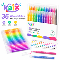 Stylo gel à peinture acrylique personnalisé avec logo KAIX Pastel Neon, pointe extra fine, séchage rapide, marqueur à peinture pour papier noir, art