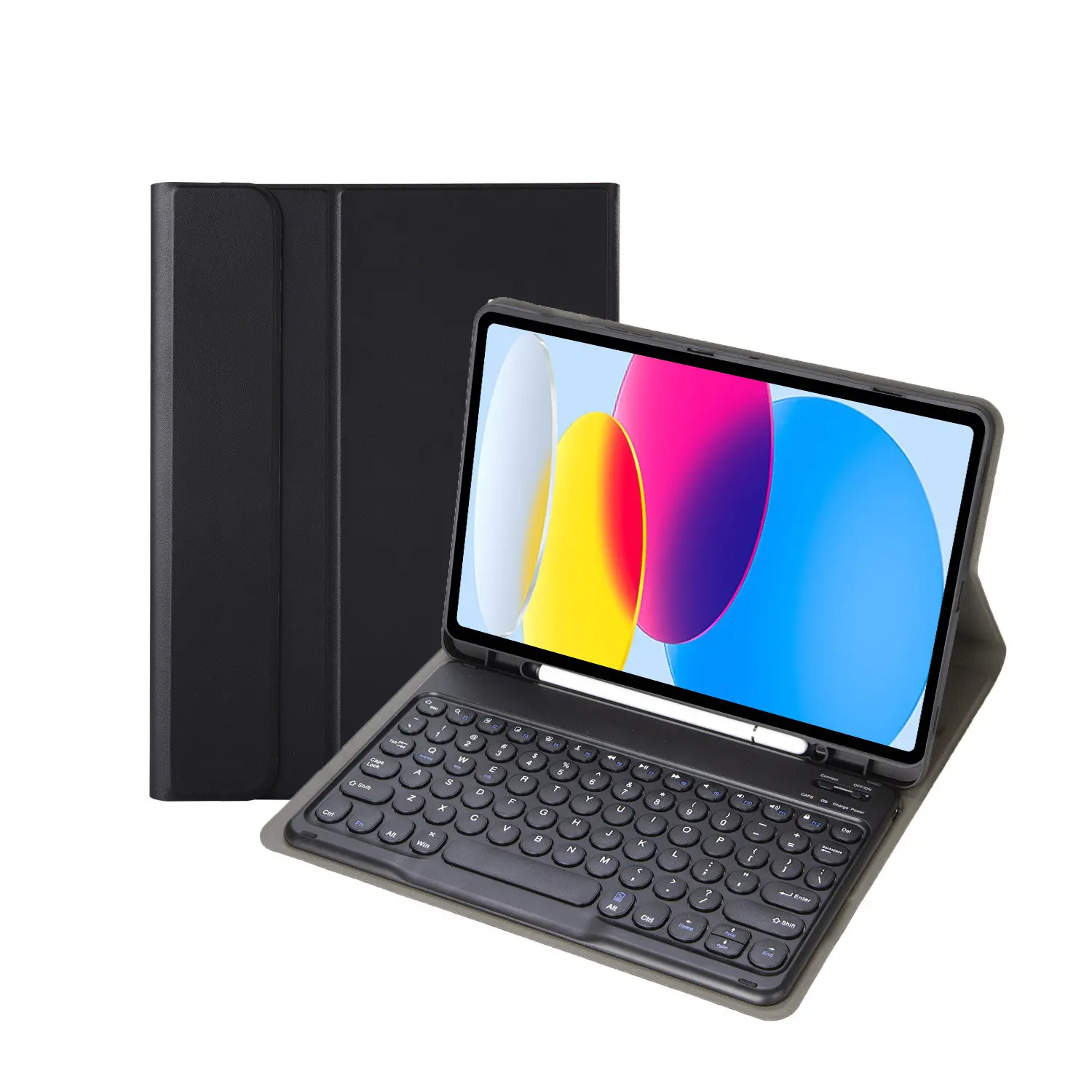 Casing Tablet Folio, Pelindung Lipat Kulit dengan Keyboard Ajaib Nirkabel untuk iPad 10 2022/Ipad Pro 11 2022/Air 4 5 10.9