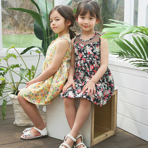 Nuevos Vestidos Casuales de Verano para Niñas, Estilo Occidental, con Estampado Floral, para Fiestas, Compra Directa del Proveedor en China - Product Image 4