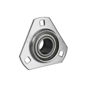 ตลับลูกปืนแบบมีหน้าแปลน 3 รูยึด ผลิตจากเหล็กปั๊มขึ้นรูป LDK รุ่น SAPFT201 SAPFT202 ขนาด 11/16 นิ้ว SAPFT203-11 ตลับลูกปืนแบบ Pillow Block ล็อคแบบ Eccentric สำหรับจาระบีชนิด High Grease - Product Image 2